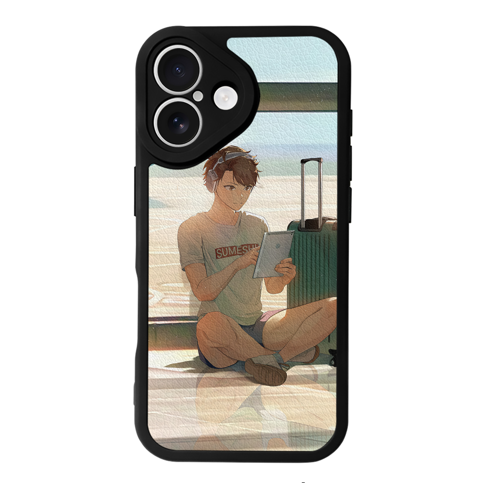 （画像用） ハイキュー!! Haikyu!! 【iPhone 16シリーズ対応】シリコンスマホケース（レザー調） 材質：シリコン